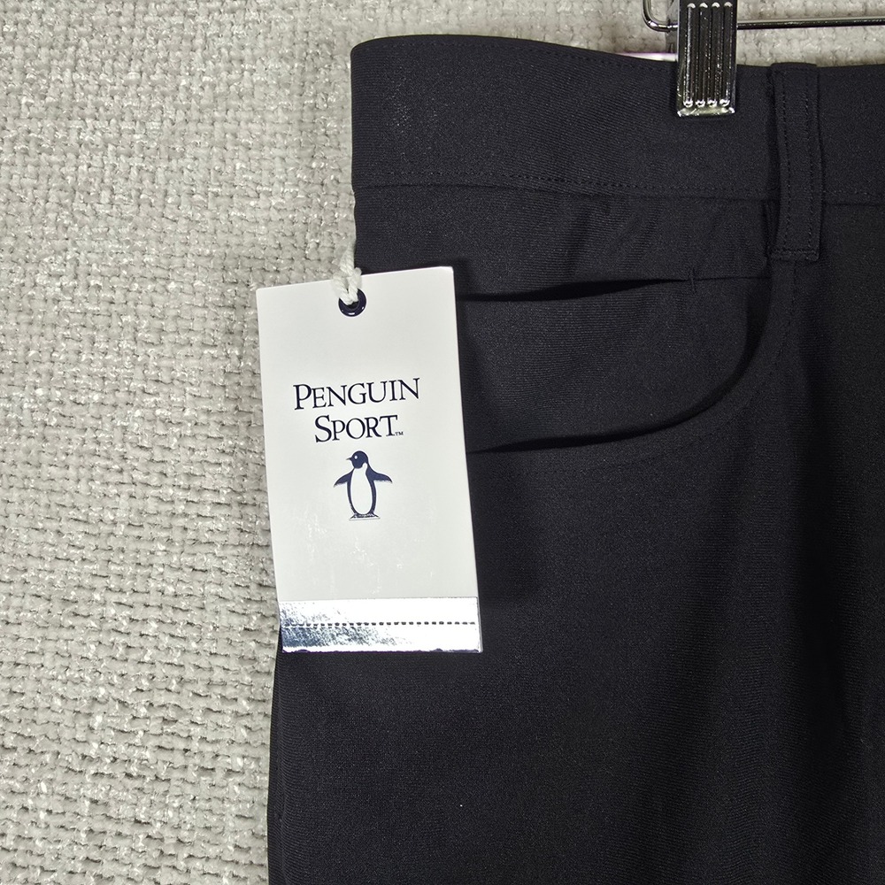 Original Penguin Sport Mens Caviar Black Golf Performance Pants 38W 30L OGKBSFH4 - Picture 4 of 9